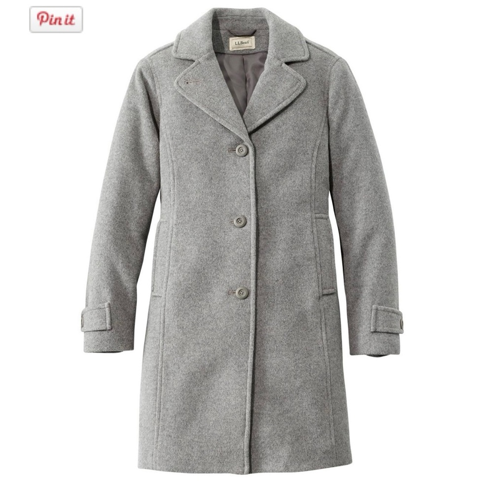 Women's Classic Lambswool Polo Coat, Three-Quarter,hardly worn,probably 5 times